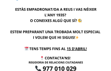 Cartell cerca nascuts 1935