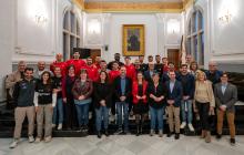 Recepció equip basquet Reus Deportiu