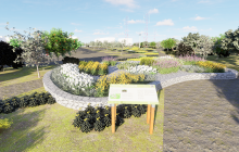 Imatge virtual del projecte d'una nova àrea de biodiversitat a la zona del barranc de Calderons