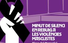 Imatge minut de silenci feminicidi 30 d'abril