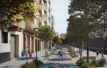 Imatge virtual de la reforma del carrer del Doctor Ferran