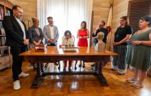 Visita institucional de la consellera de Cultura, Sònia Hernández