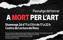 Cartell espectacle de terror “A mort per l’art”