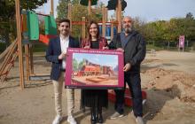 Presentació de la remodelació de l'àrea de jocs infantils del parc del Trenet