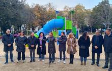 Inauguració de l'àrea de jocs de la plaça d'Europa