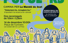 Cartell Caminada per la Marató 2025