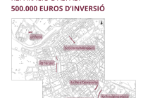 Plànol de les obres d'asfaltat