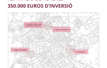 Plànol del projecta de millora de voreres