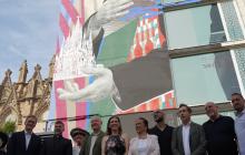 Inauguració del mural dedicat a Antoni Gaudí