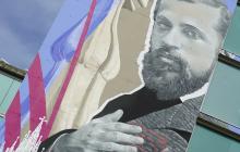 Inauguració del mural dedicat a Antoni Gaudí