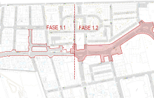 Plànol fase 1.2 de transformació de l'eix Astorga