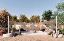 Imatge virtual del projecte de naturalització del pati de l'escola Eduard Toda