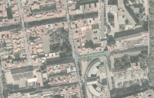 Àmbit del projecte de remodelació del carrer Dr Ferran fase 2