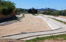 Imatge de les obres del camí del Roquís