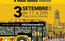 Cartell de la presentació de la nova flota de busos de Reus Transport