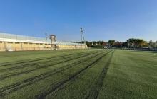 Obres canvi de gespa annex estadi municipal