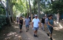 Caminada usuaris Centres Cívics al passeig de la Boca de la Mina