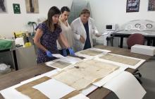 Restauració de documents de l'Arxiu al Centre de Restauració de Béns Mobles de Catalunya
