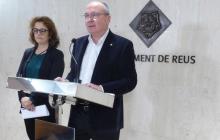 Foto de la roda de premsa de la modificació de l'Ordenança de Civisme