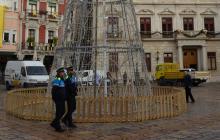 Patrulla de Guàrdia Urbana durant la campanya de Nadal