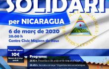 Cartell 22è Sopar Solidari per Nicaragua