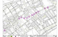Plànol projecte il·luminació passos de vianants carrer Astorga