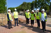 Visita d'obres al passeig de la Boca de la Mina i el Parc de les Olors