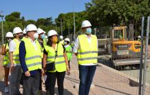 Visita d'obres al passeig de la Boca de la Mina i el Parc de les Olors