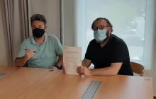 Sifnatura del conveni Regidoria de Cultura i Associació Joc i Rol