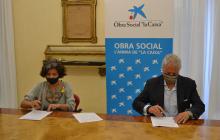 Signatura conveni obra social La Caixa