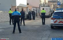 Dispositiu conjunt Guàrdia Urbana i Mossos a Mas Abelló