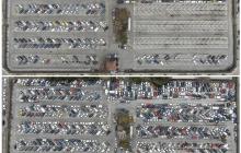 Dipòsit municipal de vehicles abans i després de l'adjudicació de 780 vehicles