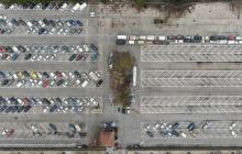 Dipòsit municipal de vehicles després de l'adjudicació de 780 vehicles