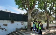 Alumnes de l'escola Elisabeth de Salou visiten la Boca de la Mina