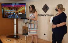 Marta Villalta presentant la nova web