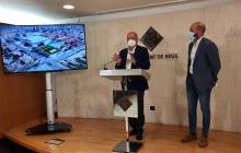 Roda de premsa sobre la licitació del Centre Aqüàtic i de Fitness