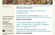Cartell cicle de conferències sobre pandèmies