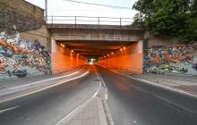 Imatge comparativa actual del Projecte de millora del pont del barri Gaudi
