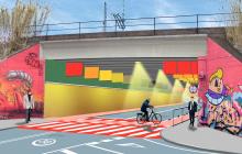 Imatge virtual del projecte de la millora del pont del barri Gaudí