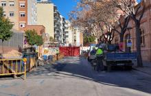 Obres de manteniment de voreres al carrer de l'Escorxador