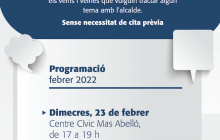 Flyer converses amb l'alcalde