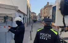 Dispositiu Mossos i Guàrdia Urbana a Mas Pellicer