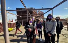 Visita de la consellera d'Igualtat i Feminisme, Tània Verge al Casal de les Dones