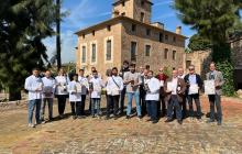 Foto de famíia de la presentació Jornades de l'Arròs Ganxet