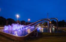 Il·luminació font ornamental plaça del Canal