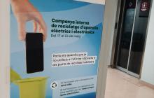 Cartell de la campanya interna a l'Ajuntament