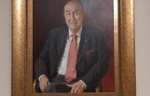 Retrat d'Anton Pont Amenós a la galeria de Fills Il·lustres de l'ajuntament
