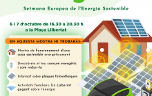 Cartell de la Mostra d’estalvi i gestió energètica sostenible