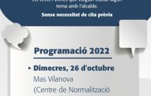 Cartell Converses amb l'alcalde