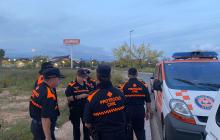 Protecció Civil fent d'observadors al simulacre Plaseqta